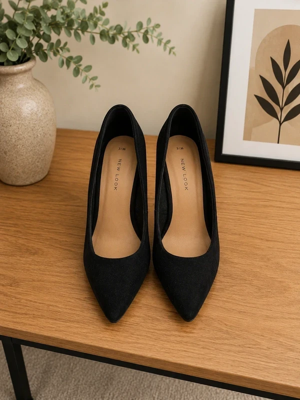 zapatos de tacón 🌹36🌹negro y dorado New Look – photo 4